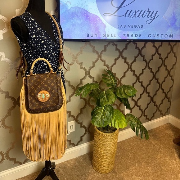 CUSTOM Upcycled LV Two-Way Handbag by Navarette Leather